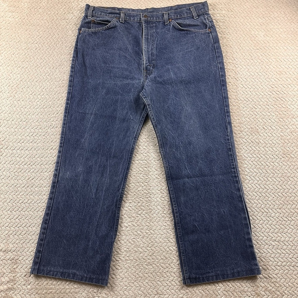 Vintage Levi's 517 Orange Tab Men's 38x30 Stone Wash Skater 80's 90's Y2K Hemmed - Picture 2 of 16